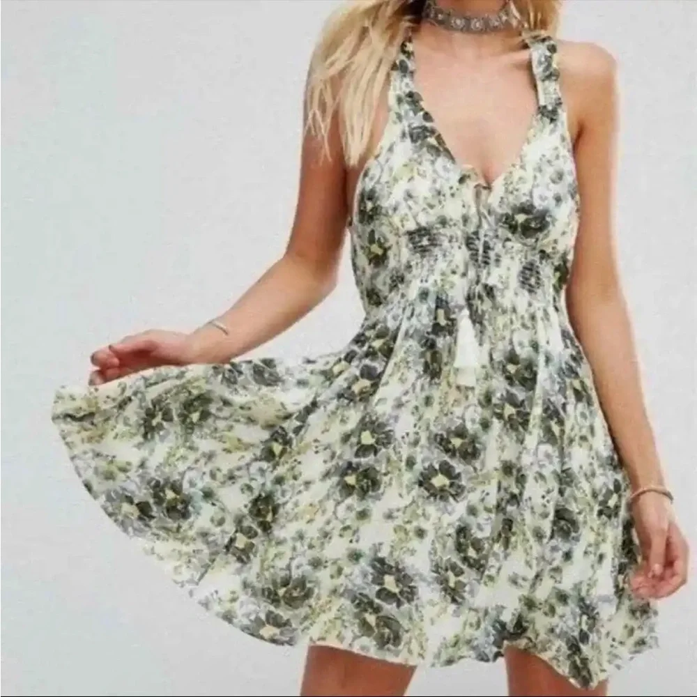FREE People Washed Ashore Floral Printed Mini Dress Size Small